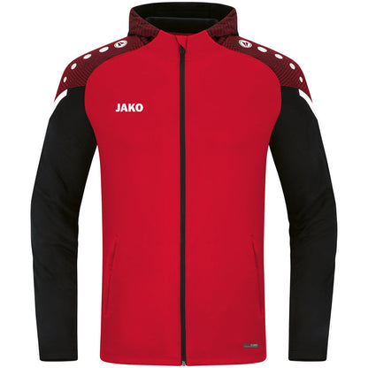 JAKO Kapuzenjacke Performance – Rot (vorne)