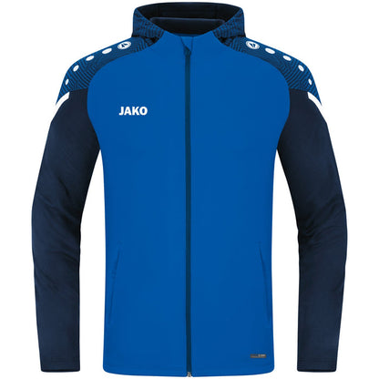 JAKO Kapuzenjacke Performance – Blau (403) (vorne)