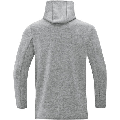 JAKO Kapuzenjacke Premium Basics – Grau (40) (hinten)