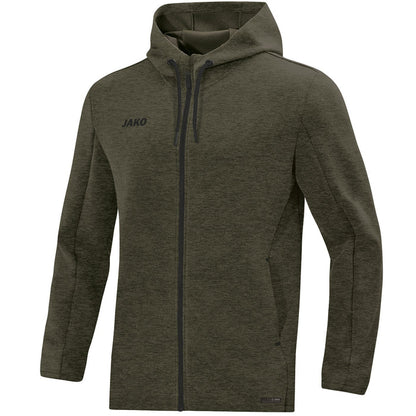 JAKO Kapuzenjacke Premium Basics – Grün (vorne)