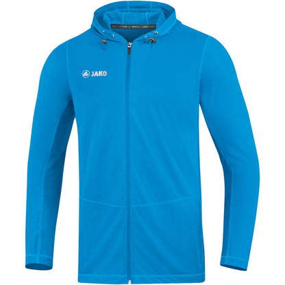 JAKO Kapuzenjacke Run 2.0 – Blau (vorne)
