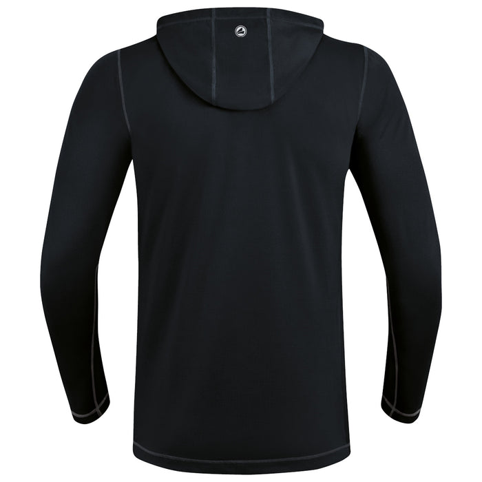 JAKO Kapuzenjacke Run 2.0 – Schwarz (hinten)