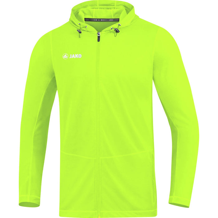 JAKO Kapuzenjacke Run 2.0 – Grün (vorne)