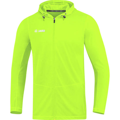 JAKO Kapuzenjacke Run 2.0 – Grün (vorne)