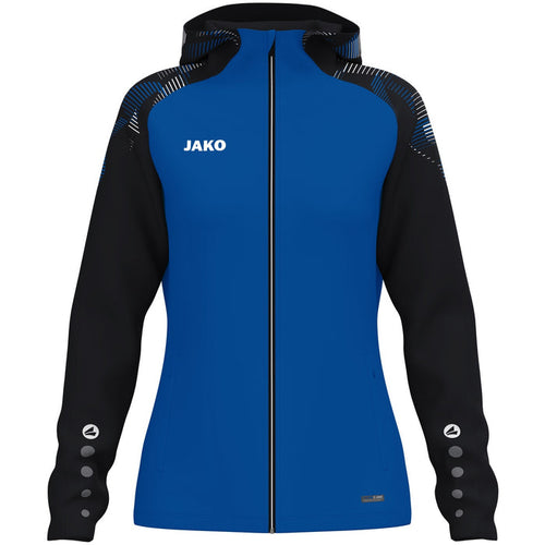 JAKO Kapuzenjacke Sonic Damen – Blau (408) (vorne)