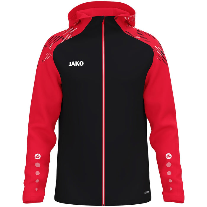 JAKO Kapuzenjacke Sonic – Schwarz (812) (vorne)