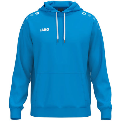 JAKO Kapuzensweat One Cotton – Blau (440) (vorne)