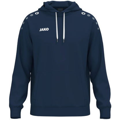 JAKO Kapuzensweat One Cotton – Blau (900) (vorne)