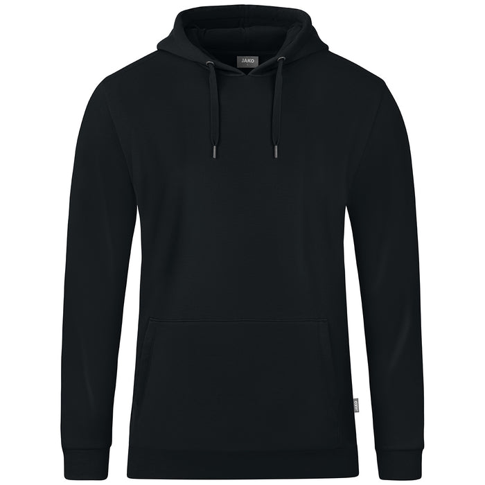 JAKO Kapuzensweat Organic – Schwarz (vorne)