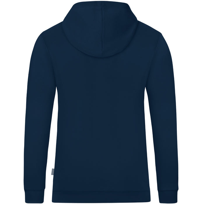 JAKO Kapuzensweat Organic – Blau (900) (hinten)