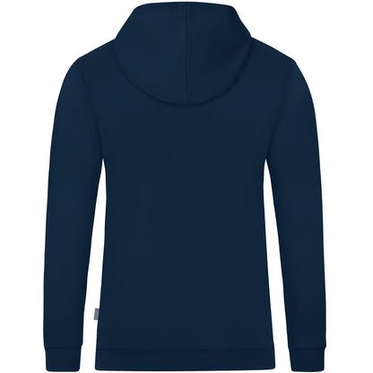 JAKO Kapuzensweat Organic – Blau (900) (hinten)
