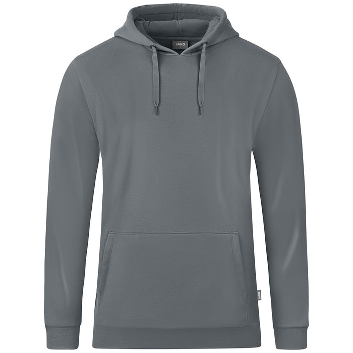 JAKO Kapuzensweat Organic – Grau (840) (vorne)