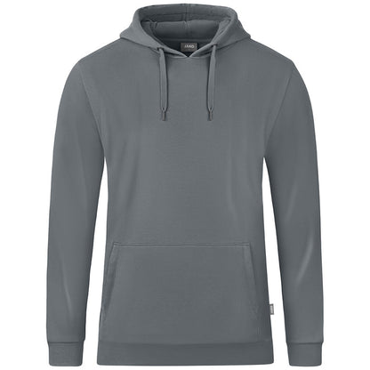 JAKO Kapuzensweat Organic – Grau (840) (vorne)