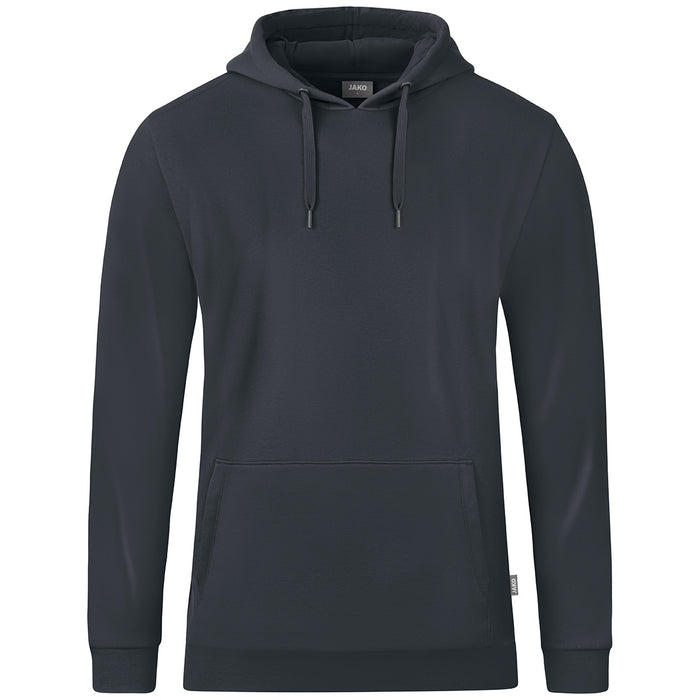 JAKO Kapuzensweat Organic – Grau (830) (vorne)