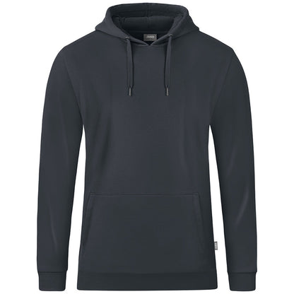 JAKO Kapuzensweat Organic – Grau (830) (vorne)