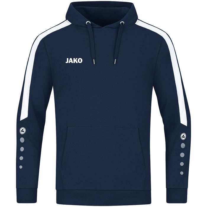 JAKO Kapuzensweat Power – Blau (900) (vorne)