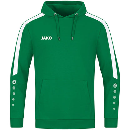 JAKO Kapuzensweat Power – Grün (vorne)