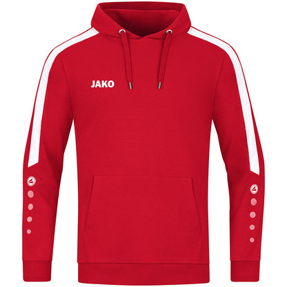 JAKO Kapuzensweat Power – Rot (vorne)