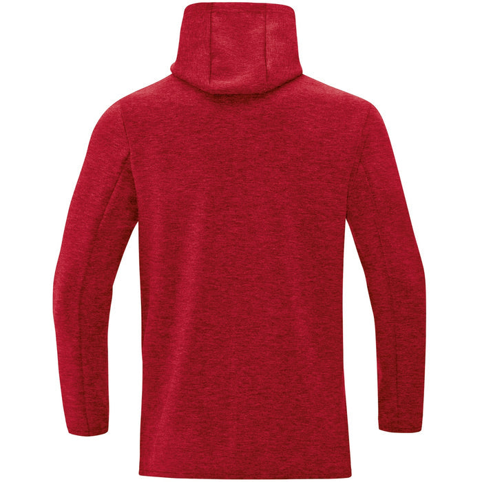 JAKO Kapuzensweat Premium Basics – Rot (hinten)