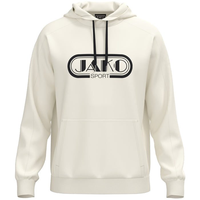 JAKO Kapuzensweat Promo – Weiß (vorne)