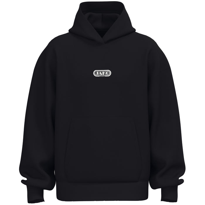 JAKO Kapuzensweat Wardrobe – Schwarz (vorne)