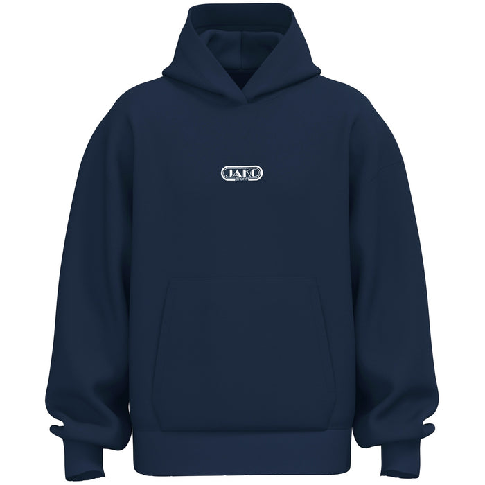 JAKO Kapuzensweat Wardrobe – Blau (vorne)