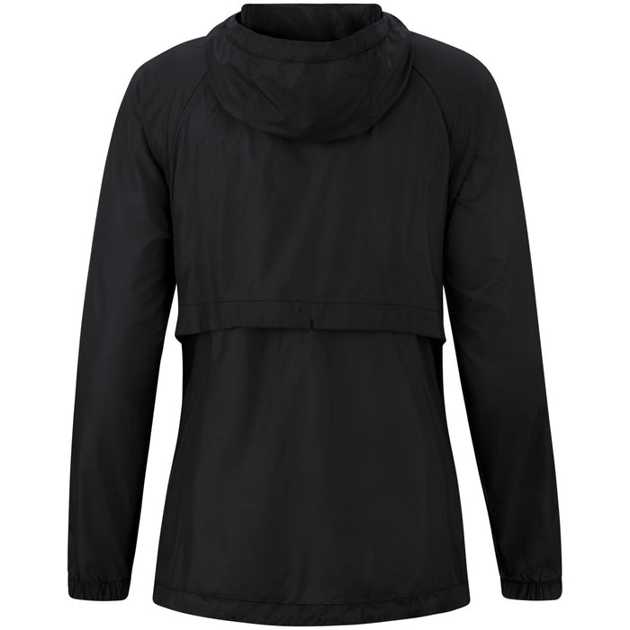JAKO Lightweightjacke Flow Damen – Schwarz (hinten)