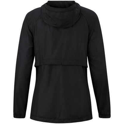 JAKO Lightweightjacke Flow Damen – Schwarz (hinten)