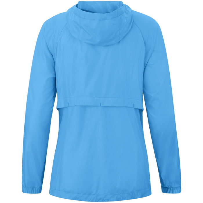 JAKO Lightweightjacke Flow Damen – Blau (430) (hinten)