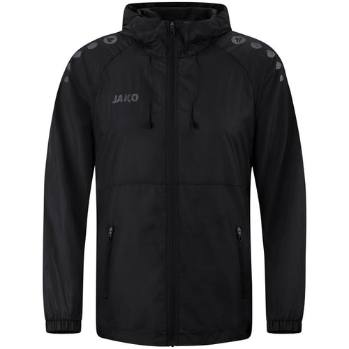 JAKO Lightweightjacke Flow – Schwarz (vorne)
