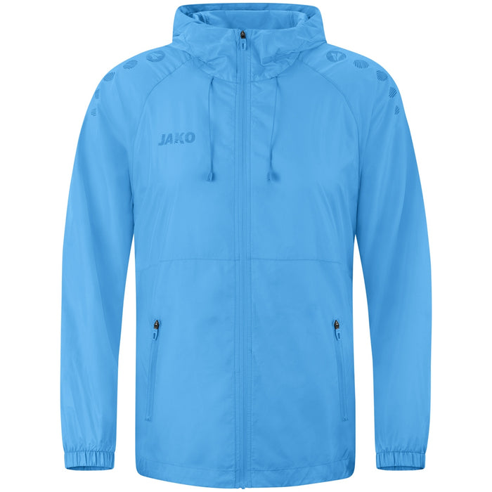 JAKO Lightweightjacke Flow – Blau (430) (vorne)