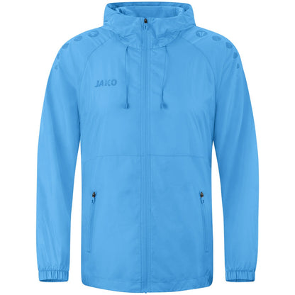 JAKO Lightweightjacke Flow – Blau (430) (vorne)