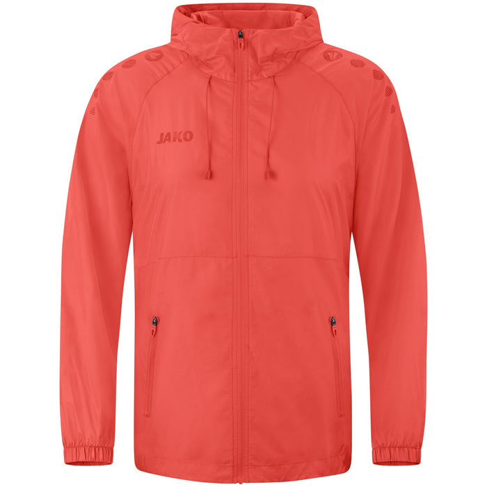 JAKO Lightweightjacke Flow – Orange (vorne)