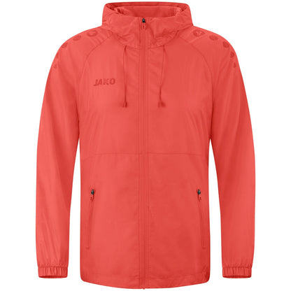 JAKO Lightweightjacke Flow – Orange (vorne)