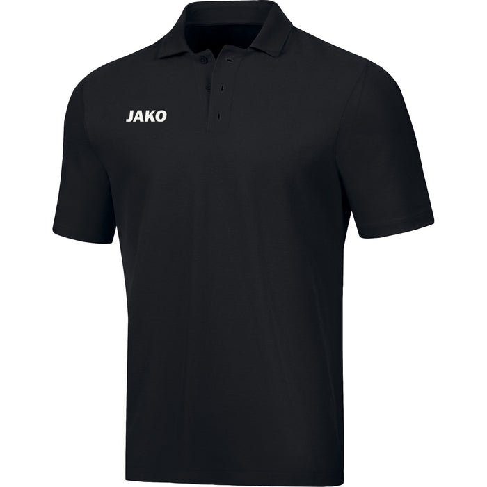 JAKO Polo Base – Schwarz (vorne)