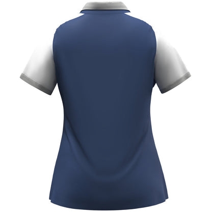 JAKO Polo Dynamic Damen – Blau (921) (hinten)