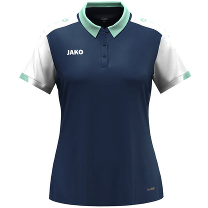 JAKO Polo Dynamic Damen – Blau (915) (vorne)