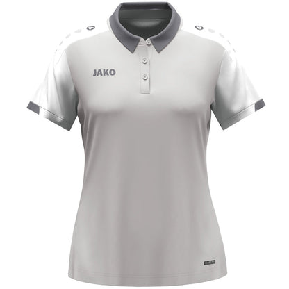JAKO Polo Dynamic Damen – Grau (vorne)