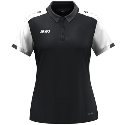 JAKO Polo Dynamic Damen – Schwarz (vorne)