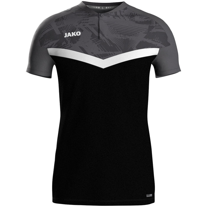 JAKO Polo Iconic – Schwarz (801) (vorne)