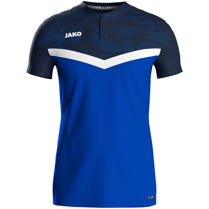 JAKO Polo Iconic – Blau (403) (vorne)