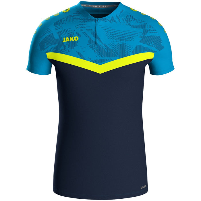JAKO Polo Iconic – Blau (914) (vorne)