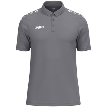 JAKO Polo One Cotton – Grau (vorne)