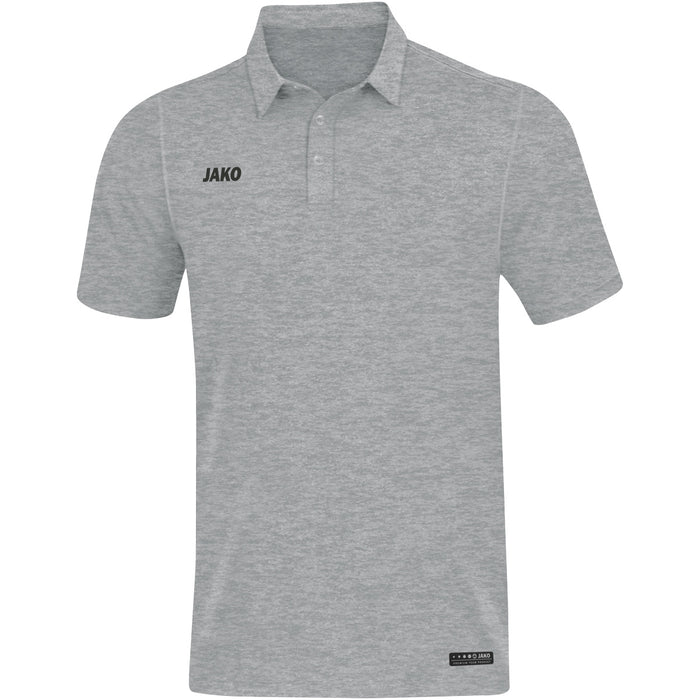 JAKO Polo Premium Basics – Grau (40) (vorne)