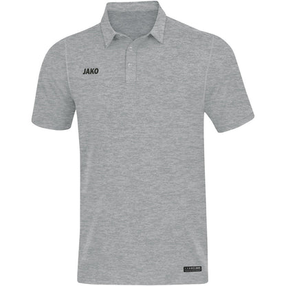JAKO Polo Premium Basics – Grau (40) (vorne)