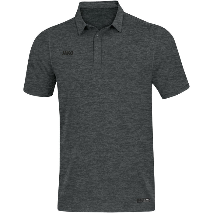 JAKO Polo Premium Basics – Grau (21) (vorne)