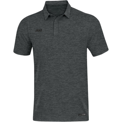 JAKO Polo Premium Basics – Grau (21) (vorne)