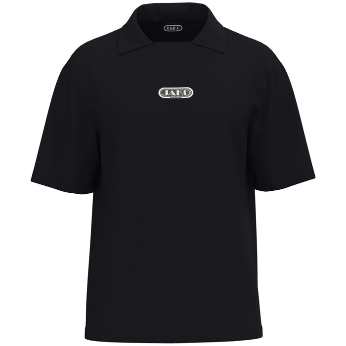 JAKO Polo Wardrobe – Schwarz (vorne)