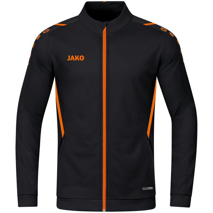 JAKO Polyesterjacke Challenge – Schwarz (807) (vorne)