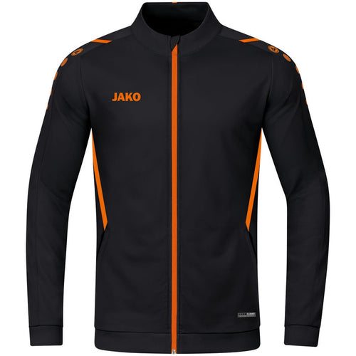 JAKO Polyesterjacke Challenge – Schwarz (807) (vorne)
